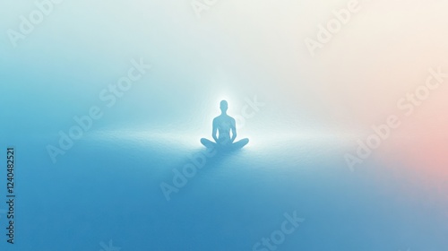 A stock illustration that represents the concept of Mindful Breathing 