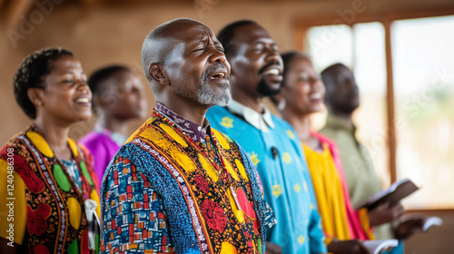 Diverse congregation celebr...