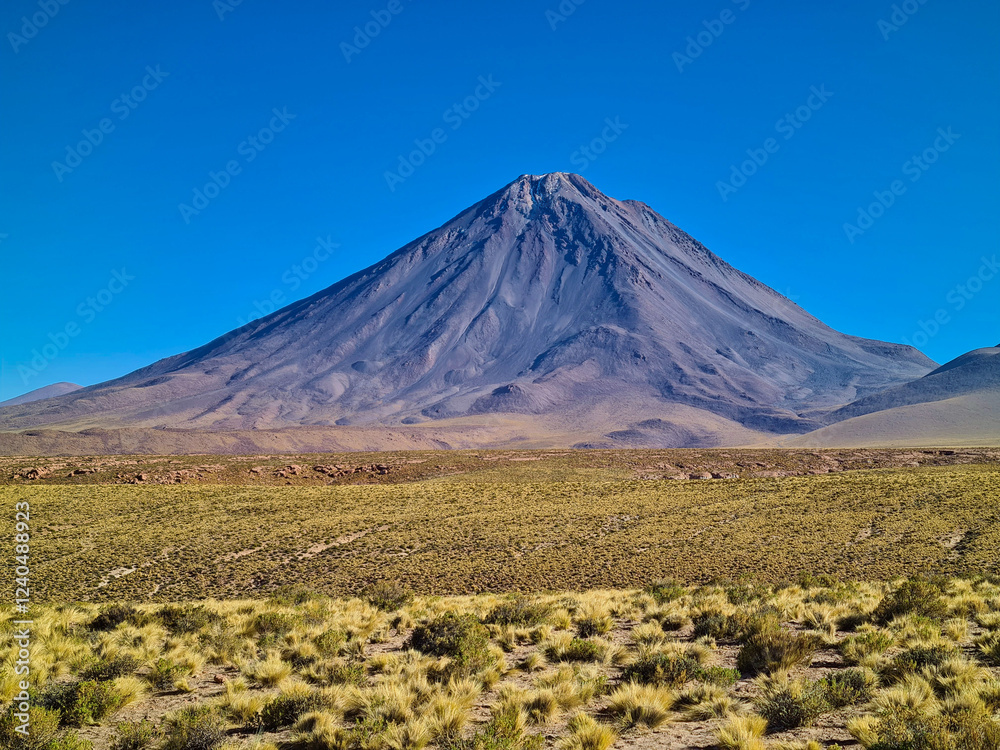 Fototapeta premium Licancabur Volcano in the Atacama Desert, Chile