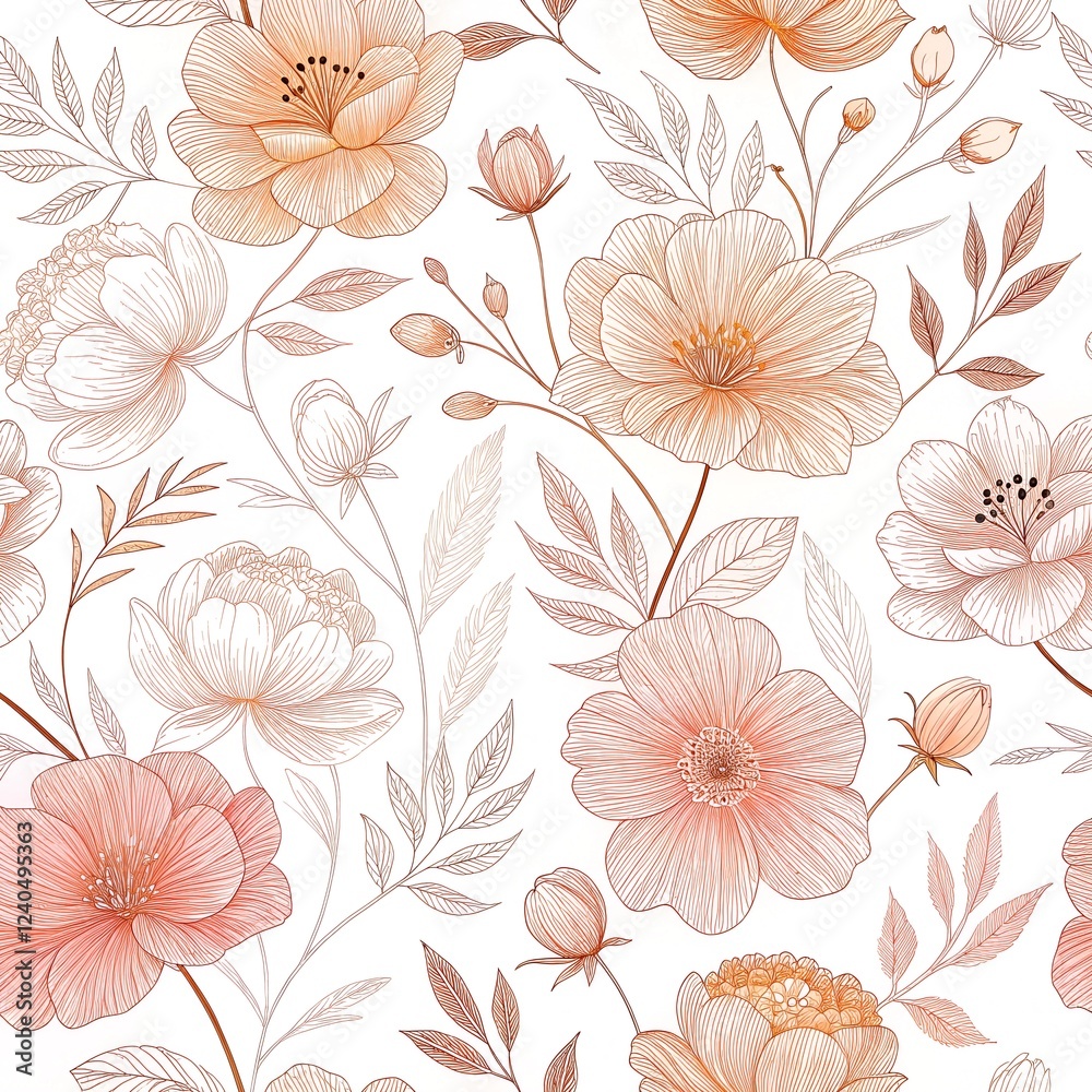 custom made wallpaper toronto digitalseamless floral background