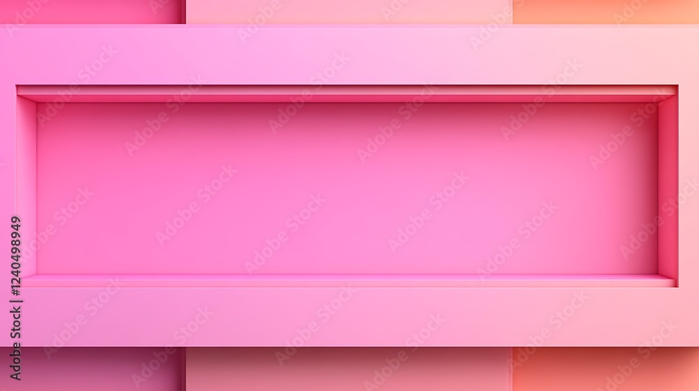 Vibrant Pink Abstract Background with Geometric Shapes and Deep Shadows for Modern Design Projects Vibrant Pink Abstract Background with Geometric Shapes and Deep Shadows for Modern Design Projects