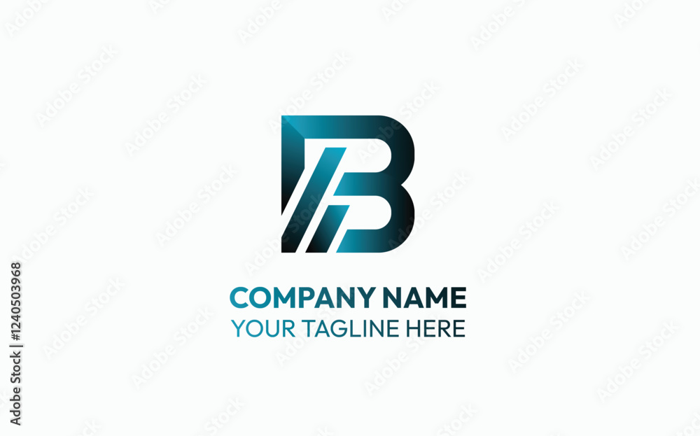 Letter B Abstract Gradient Logo – Modern and Creative Design Letter B Abstract Gradient Logo – Modern and Creative Design