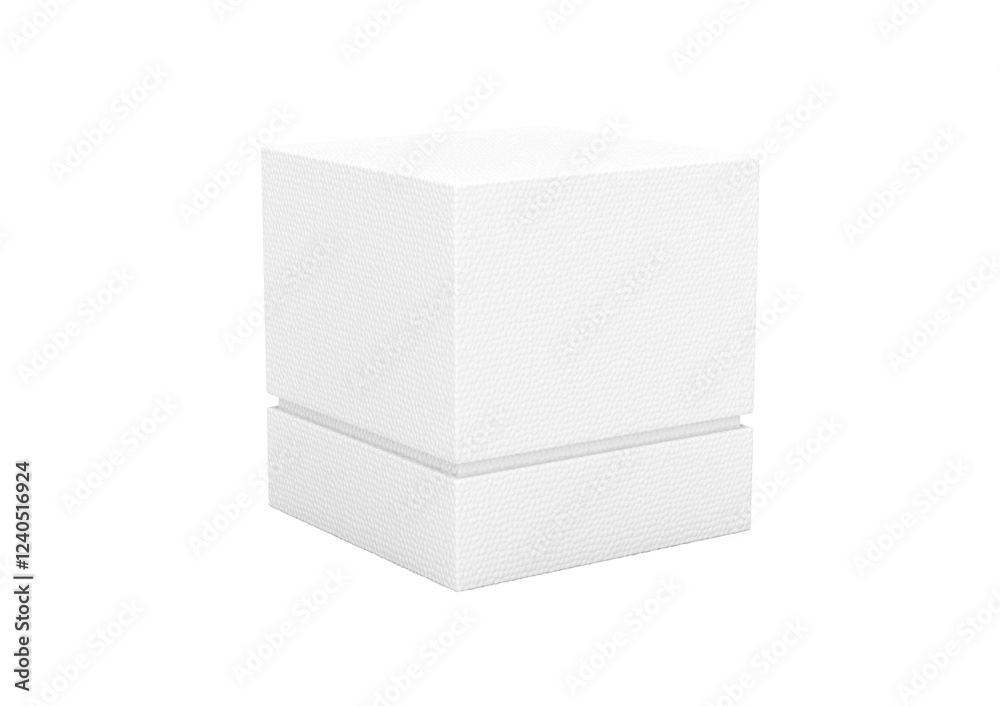 A Sleek White Square Box With A Textured Surface For Storage And Packaging Concept 3d Illustration A Sleek White Square Box With A Textured Surface For Storage And Packaging Concept 3d Illustration