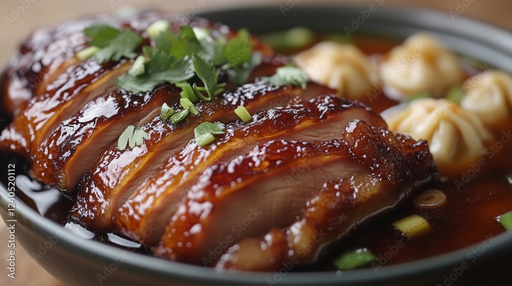 Crispy Roast Duck and Xiaolongbao Crispy Roast Duck and Xiaolongbao