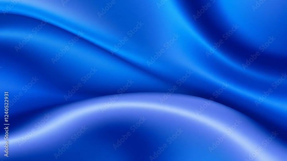 Luxurious 3D Waves in Blue Light Theme with Smooth Motion Luxurious 3D Waves in Blue Light Theme with Smooth Motion