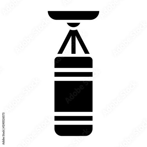 Punching Bag Glyph Icon Design