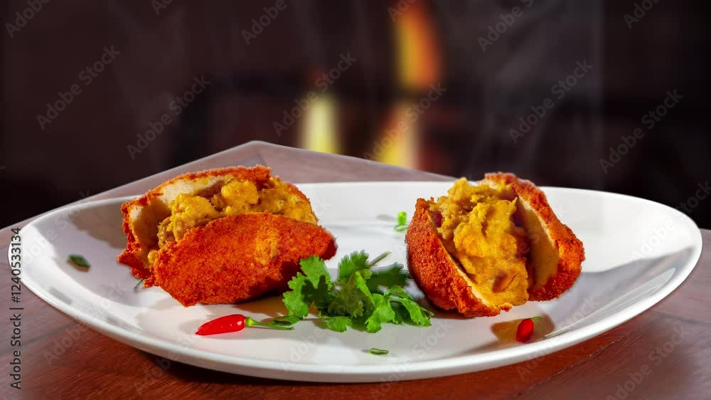 Acarajé is a typical dish from Bahia, Brazil, acaraje Acarajé is a typical dish from Bahia, Brazil, acaraje
