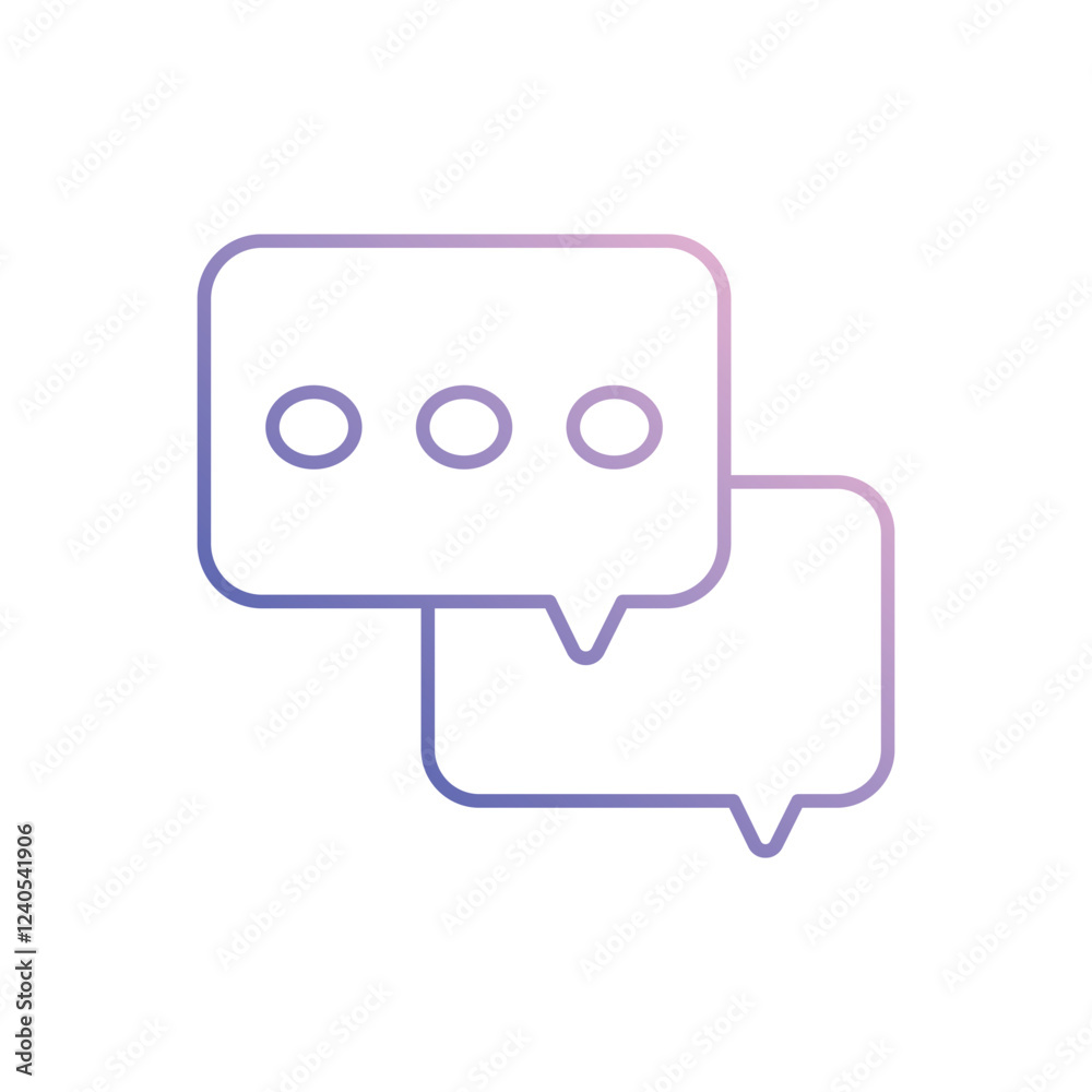 Naklejka premium Speech Bubble vector icon