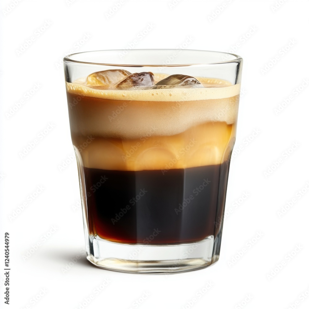 Double-shot espresso mixed with cold brew Double-shot espresso mixed with cold brew