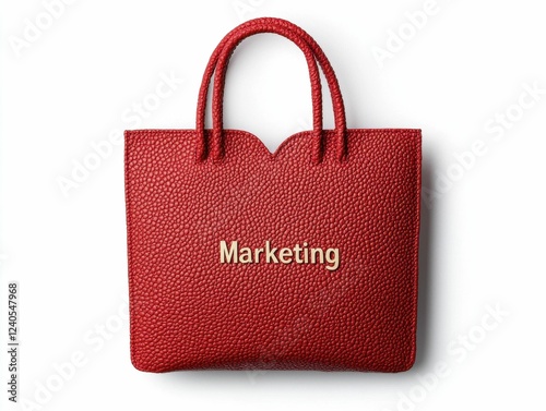 heart love Red marketing bag with handles