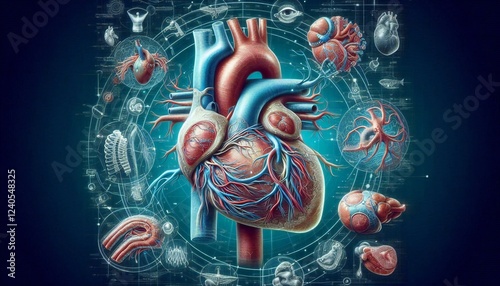 Anatomy of the Human Heart photo