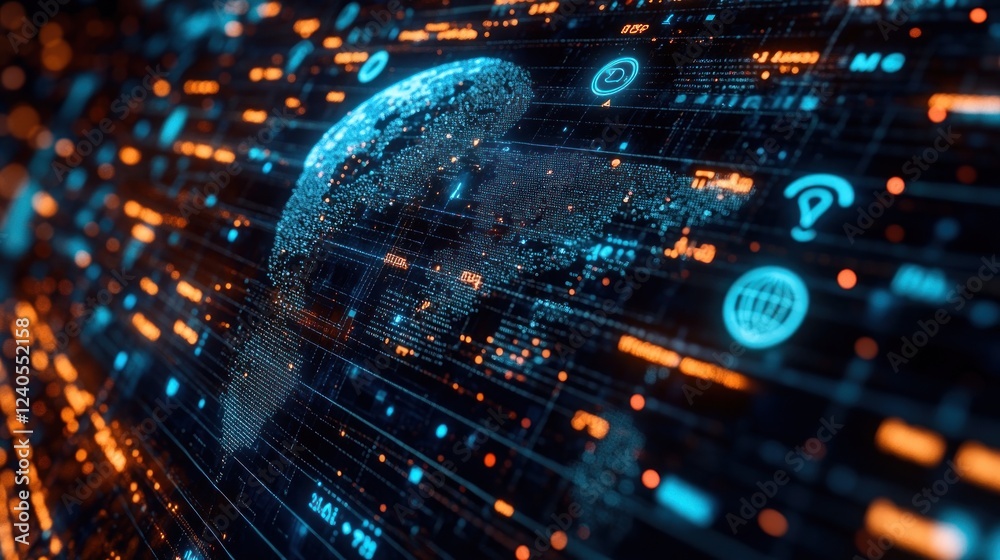 Global network data stream visualization Global network data stream visualization