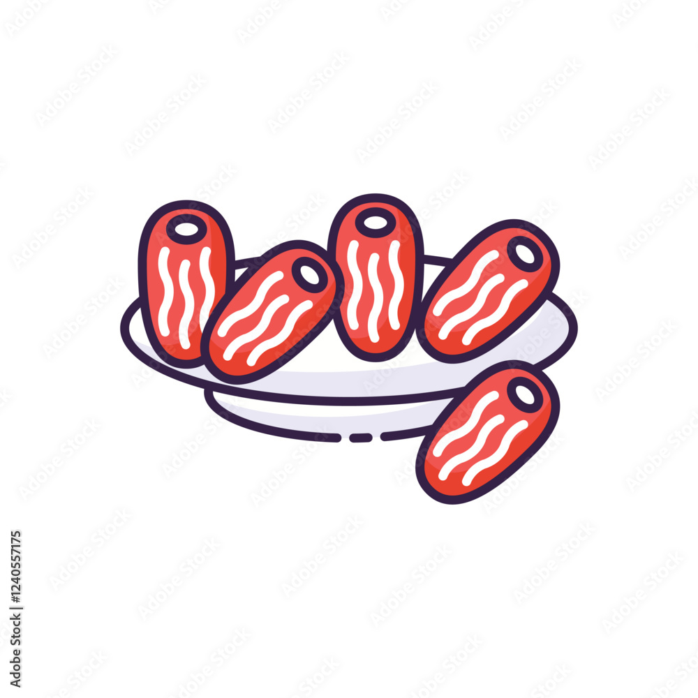 Obraz premium Dates icon vector stock illustration