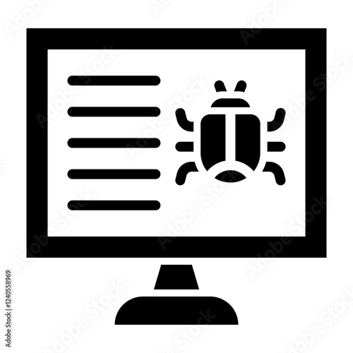 Malware Glyph Icon Design