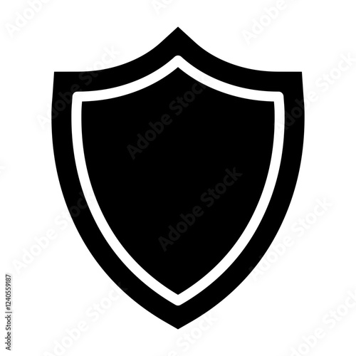 Shield Glyph Icon Design