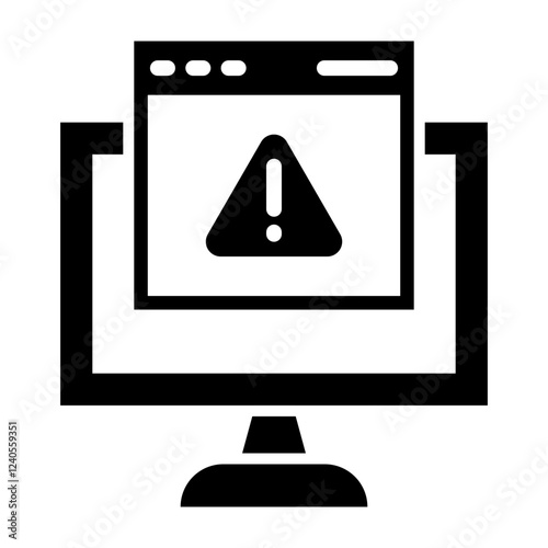 Adware Glyph Icon Design