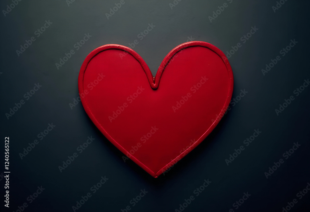 red heart on black background red heart on black background