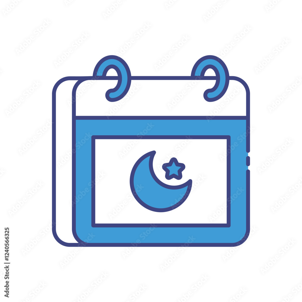 Ramadan calendar icon vector stock illustration Ramadan calendar icon vector stock illustration