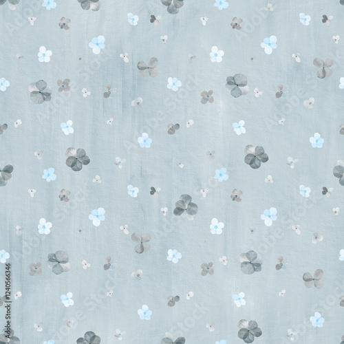Wallpaper Mural Abstract flowers pattern. Watercolor background whith flowers, spots and watercolor splatter. Vintage background. Torontodigital.ca