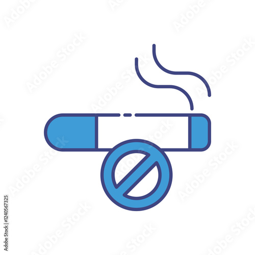 No Smoking icon vector stock illustration