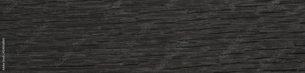 Dark gray stained oak veneer with a horizontal saw cut grain texture Dark gray stained oak veneer with a horizontal saw cut grain texture