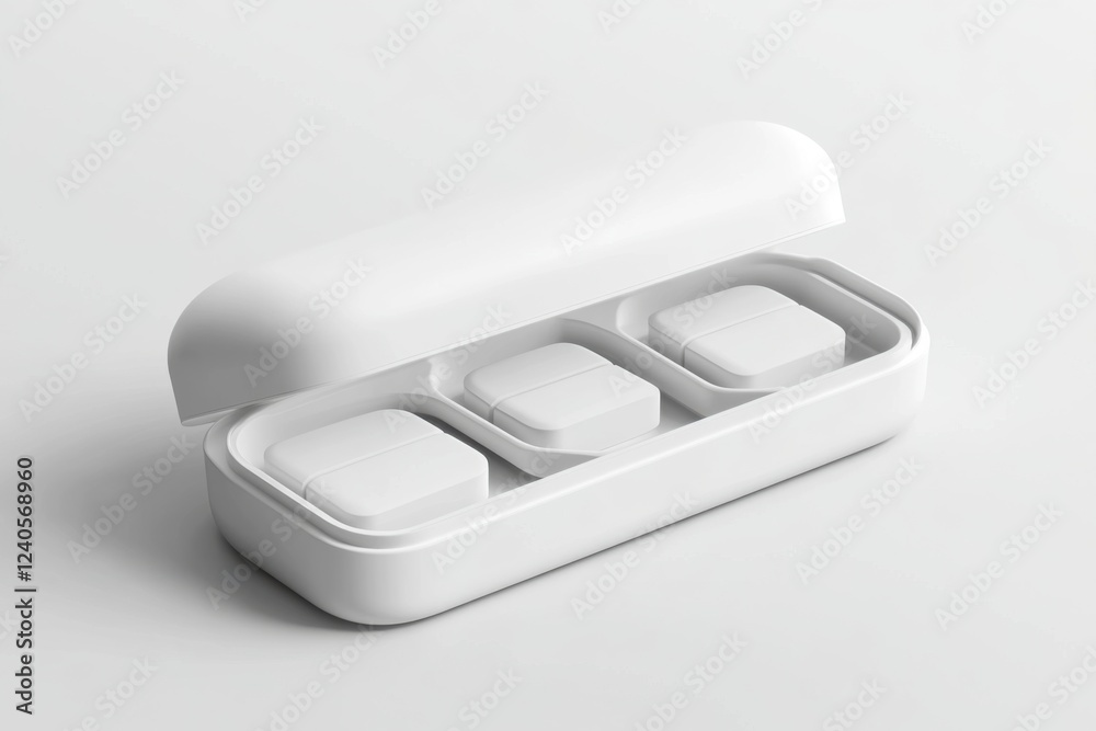 Sleek White Earbud Case: Minimalist Design, Modern Storage