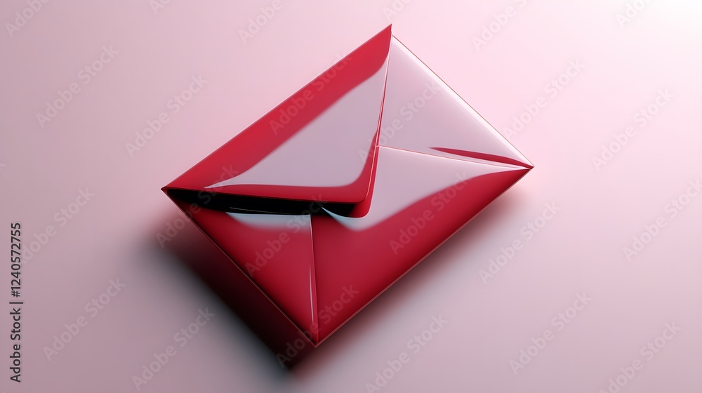 3d envelope,clean white background 3d envelope,clean white background