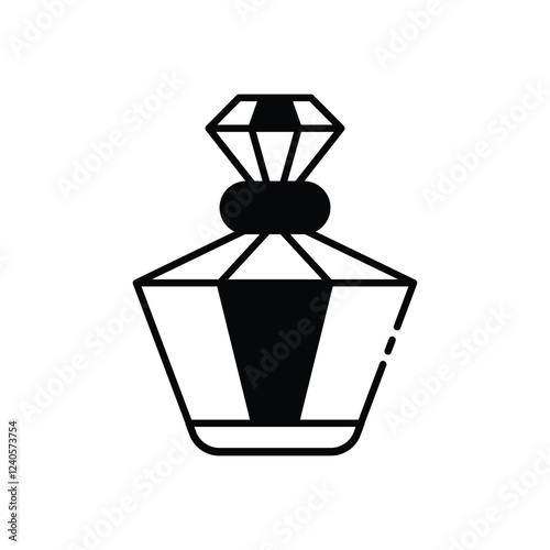 Perfume Bottle icon vector stock illustration