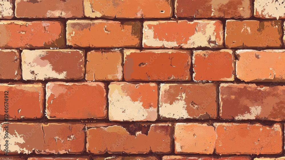 Obraz premium Weathered Brick Wall Texture Image