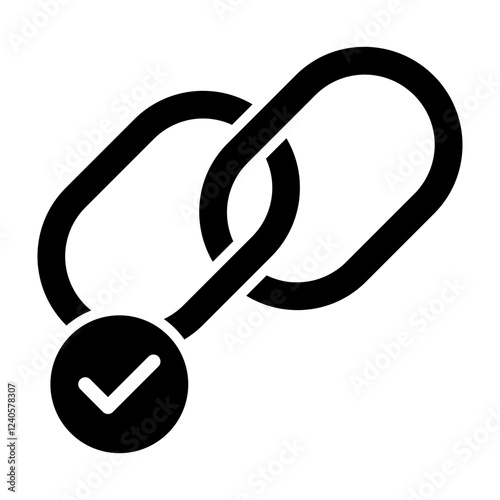 Hyperlink Glyph Icon Design