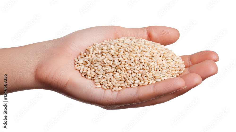 Close-up of a hand holding raw sesame seeds, showcasing texture and natural beauty. Close-up of a hand holding raw sesame seeds, showcasing texture and natural beauty.