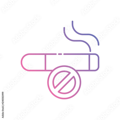 No Smoking icon vector stock illustration