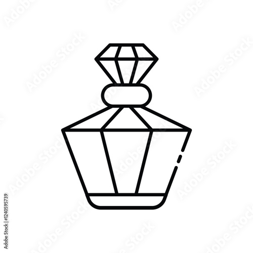 Perfume Bottle icon vector stock illustration