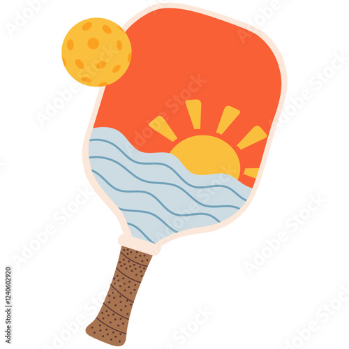 Pickleball sport equipment - paddels and balls. Concept of sport, activities, hobbies, leisure, healthy lifestyle.