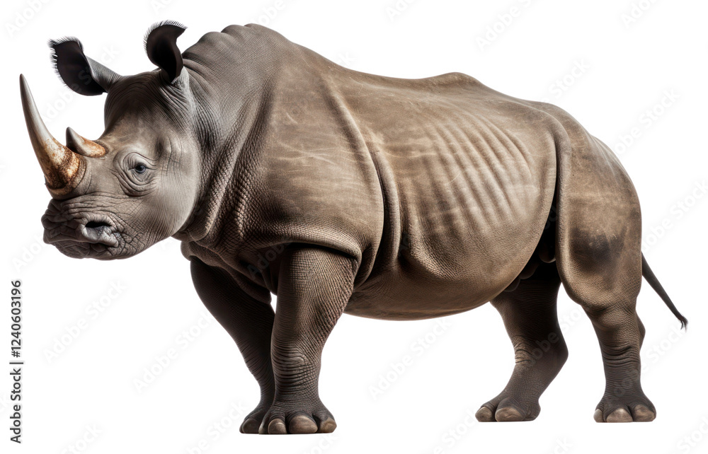 Fototapeta premium PNG Black rhino wildlife animal mammal.