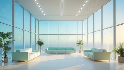 interior of a office recpition