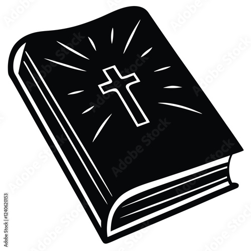 illustration of an book with cross