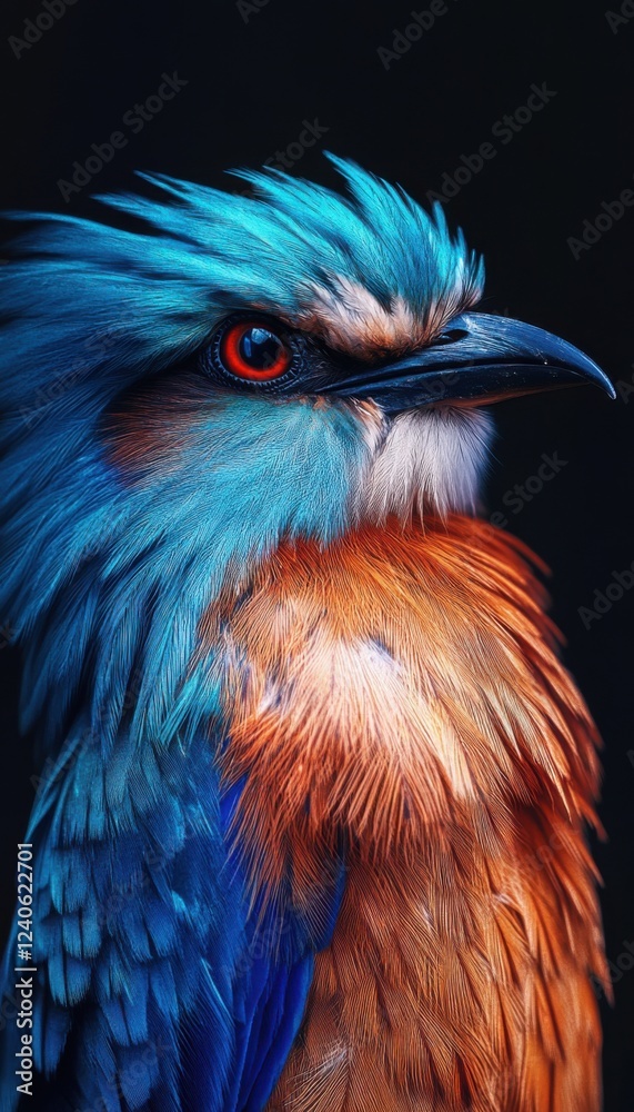 Fototapeta premium Spectacular Vivid Colored Bird Portrait