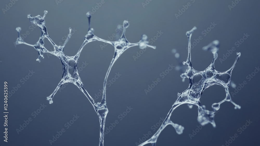 Fototapeta premium Abstract neural network structure with futuristic design