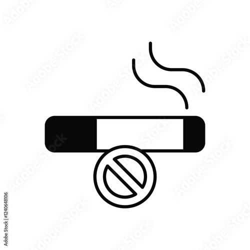 No Smoking icon vector stock illustration