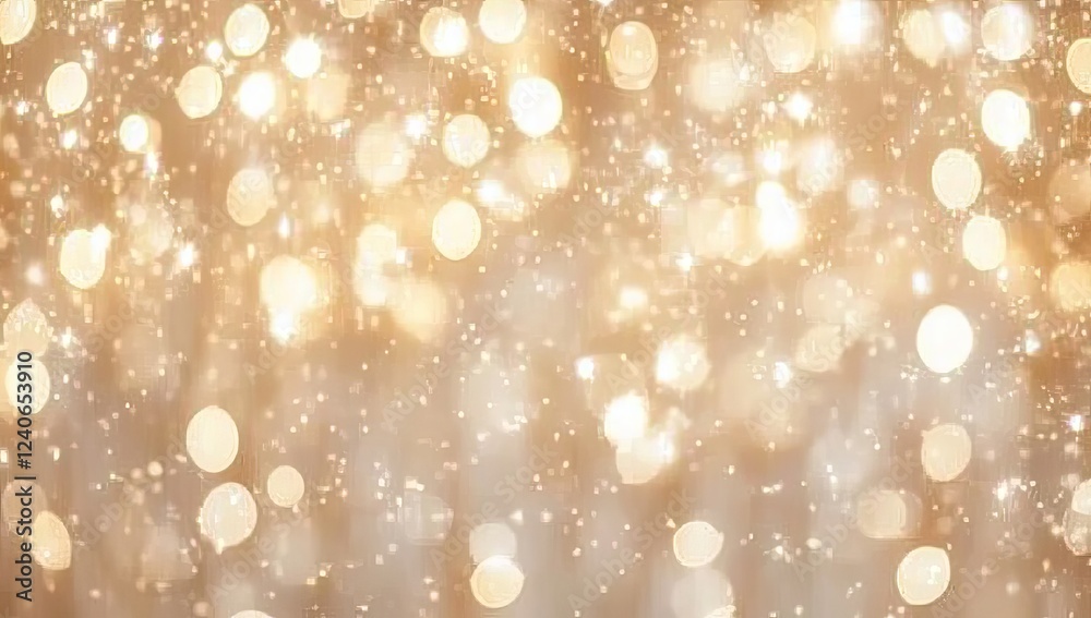 Abstract cream background with blurry festival lights gold foil texture, festive holiday concept Abstract cream background with blurry festival lights gold foil texture, festive holiday concept