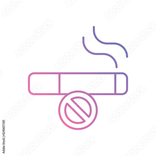 No Smoking icon vector stock illustration