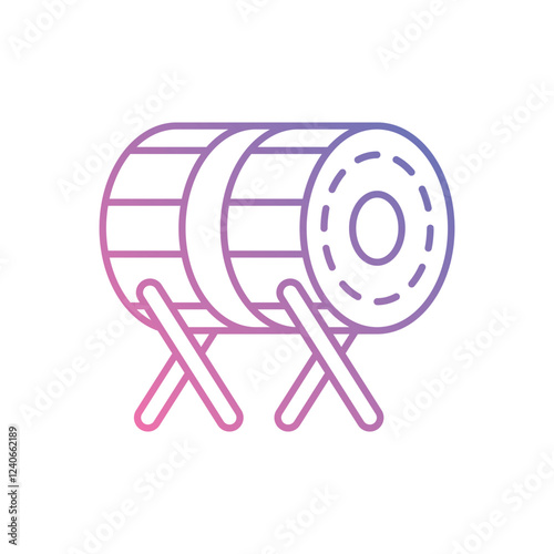 Dhol  icon vector stock illustration