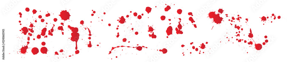 Set blood splatters