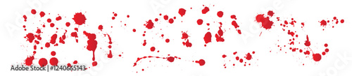 Set blood splatters