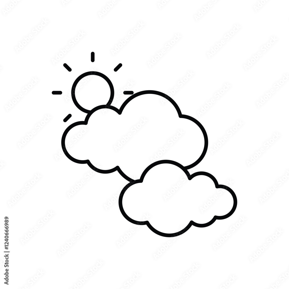 Sky icon vector stock illustration Sky icon vector stock illustration