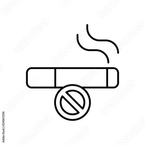 No Smoking icon vector stock illustration