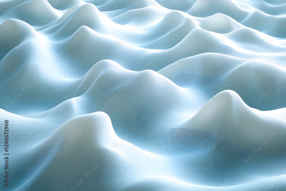 Obraz premium Abstract Blue Wave Pattern - Tranquil Ocean Inspired Design for Backgrounds and Textures