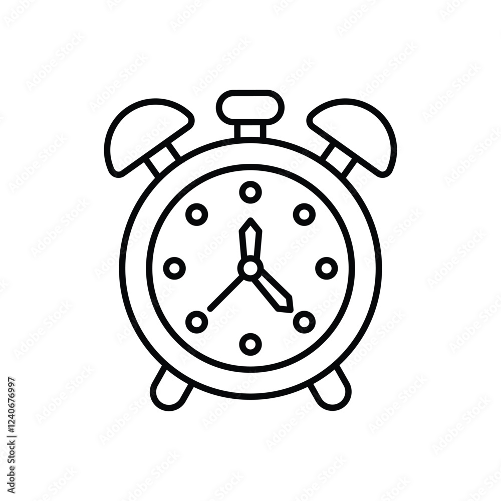 Alarm Clock icon vector stock illustration Alarm Clock icon vector stock illustration