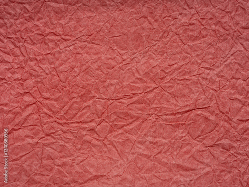 Obraz na płótnie Rustic red paper with a landscape of folds capturing warmth, history, and whispered secrets of artistry w salonie
